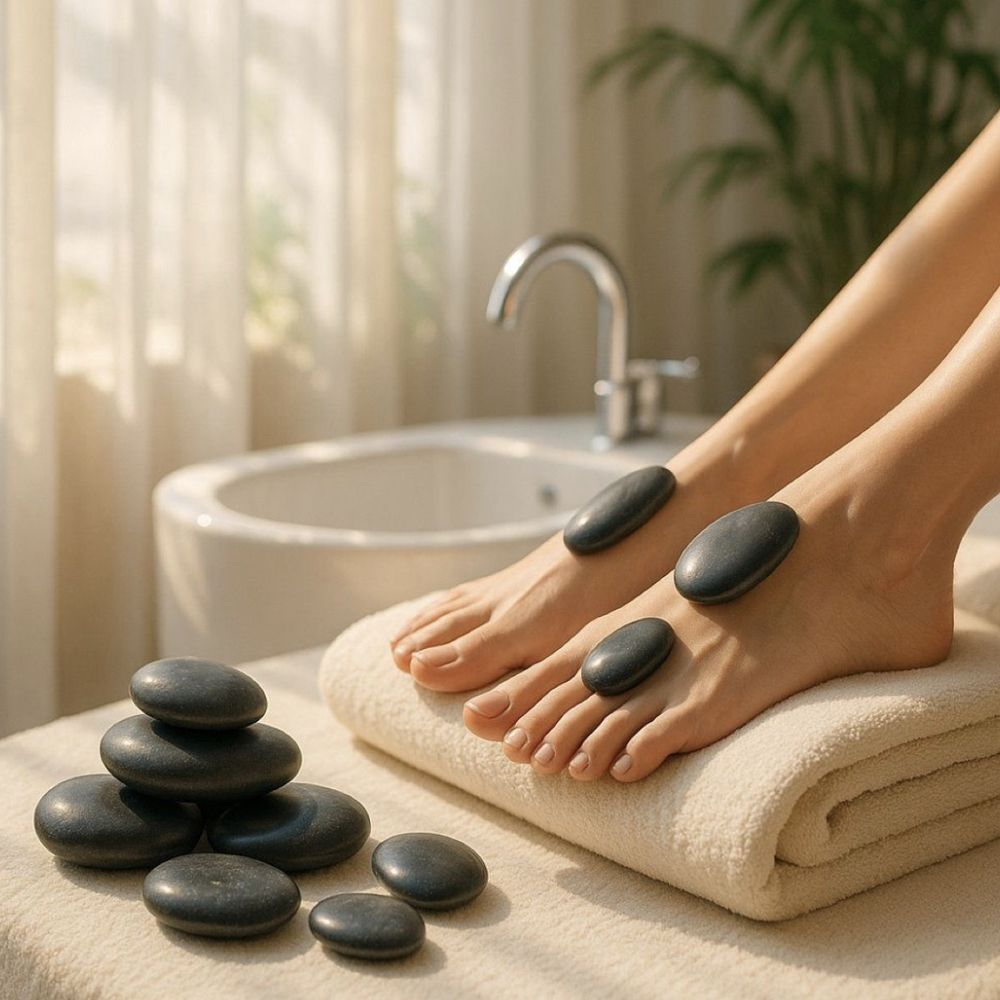 Screenshot Pedicure Services Relaxing pedicure treatments that care for your feet, improving softness, nail health, and delivering a smooth, refreshed finish. Explore Now